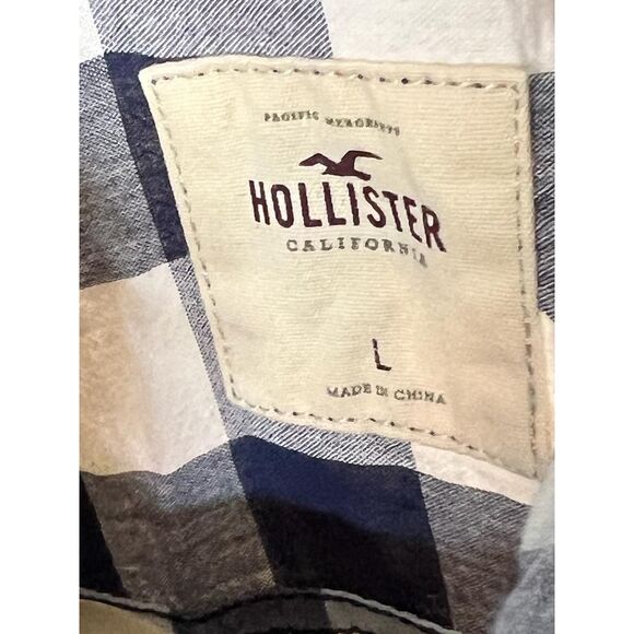 Hollister Classic Plaid Button Up Shirt - Size L - Picture 7 of 7